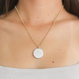 XO Jewels Round Diamond Medallion Necklace