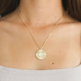 XO Signature Diamond Disc Necklace