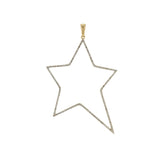 Bright Gems & Beads Diamond Giant Star Pendant