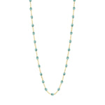Classic Gigi Clozeau Necklace in Yellow Gold, 16.5", White - Be On Park