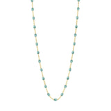 Classic Gigi Clozeau Necklace in Yellow Gold, 16.5", White - Be On Park
