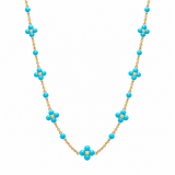 Paul Morelli Turquoise Sequence Necklace in 18K Yellow Gold
