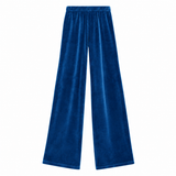 Suzie Kondi Zephyra Velour Pants in Peacock