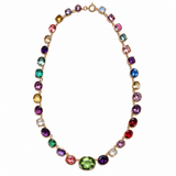 Pocket of Rocks Vintage Multi-Gemstone Riviera Necklace - Be On Park