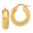 Leslie's 14ky Polished Hoop Earrings