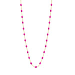 Classic Gigi Clozeau Necklace in Yellow Gold, 16.5", White - Be On Park