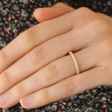 rose gold diamond band