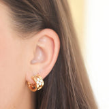 Roberto Coin Love in Verona Diamond Huggie Earrings