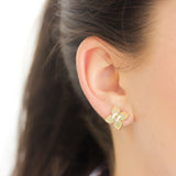 Roberto Coin Venetian Princess Diamond Flower Stud Earrings