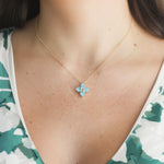 Roberto Coin Venetian Princess Filo Diamond and Turquoise Enamel Necklace - Be On Park