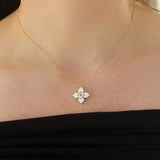 Roberto Coin Venetian Princess White Enamel Filo Necklace with Diamond