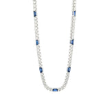 Roberto Coin Venetian Princess Diamond and Blue Sapphire Tennis Necklace - Be On Park