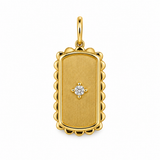 Sydney Evan Large Scallop Dog Tag Charm