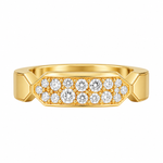 Jade Trau Billie Diamond Stacking Band in 18K Yellow Gold - Be On Park