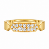 Jade Trau Billie Diamond Stacking Band in 18K Yellow Gold - Be On Park