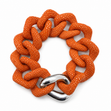 Salima Thakker Elementals Stingray Bracelet in Bright Orange