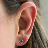 Shy Creation White Gold X&O Diamond Studs - Be On Park