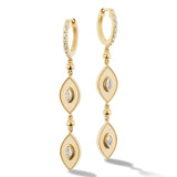 Orly Marcel Huggie Drop Earrings with Marquise Diamond - Be On Park