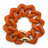Salima Thakker Elementals Stingray Bracelet in Bright Orange