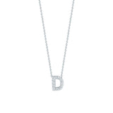 Roberto Coin 16-18" love letter diamond "D" necklace, additional letters available