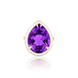 Goshwara "G-One" Amethyst & White Enamel Ring