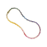 Emily P Wheeler "I Heart Rainbows" Ombre Heart Sapphire Tennis Necklace