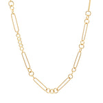 Roberto Coin Alternating Oval and Round Link Chain - Be On Park