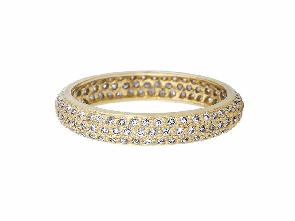 Sethi Couture diamond and gold "tire" eternity band - Be On Park