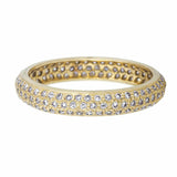 Sethi Couture diamond and gold "tire" eternity band