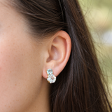 Lauren K Aquamarine & Moonstone Drop Earrings