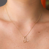 Kwiat Gold & Diamond Initial "D" Necklace