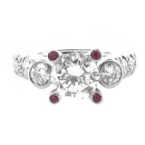 Maylin K ruby & diamond semi-mount