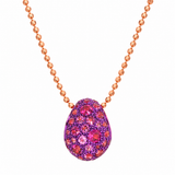 Graziela Gems 18K Rose Gold Bahia Rhodolite Pendant Necklace