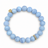 Sydney Evan 14K Yellow Gold Diamond Small Cocktail Rondelle Beaded Bracelet
