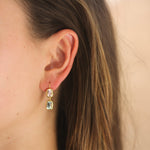 John Apel Pink & Green Tourmaline Drop Earrings - Be On Park