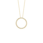 Roberto Coin large diamond circle necklace - Be On Park