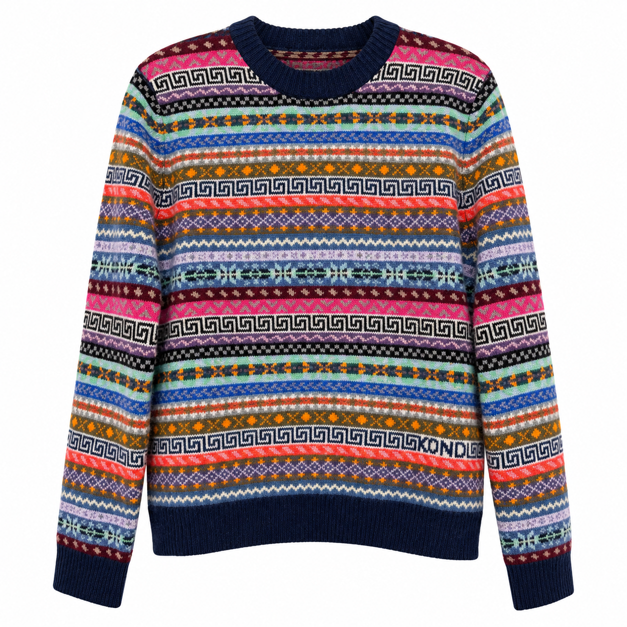 Suzie Kondi Kismet Sweater in Navy Fair Isle - Be On Park