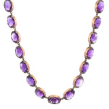 Vintage Amethyst Victorian Rievere Necklace