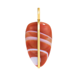 By Pariah Large Pebble Pendant Red Carnelian - Be On Park