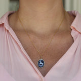 Be X Lauren Aires Cameo Diamond Pendant Necklace