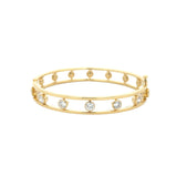 Kwiat Diamond Rail Bangle with Polished Edges
