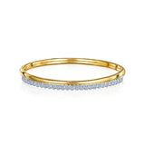 Kwiat Two Tone Sirena Bangle with Diamonds