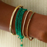 Anne Sportun Green Onyx Wrap Bracelet - Be On Park