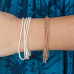 Anne Sportun Brown Zircon Wrap Bracelet - Necklace - Be On Park