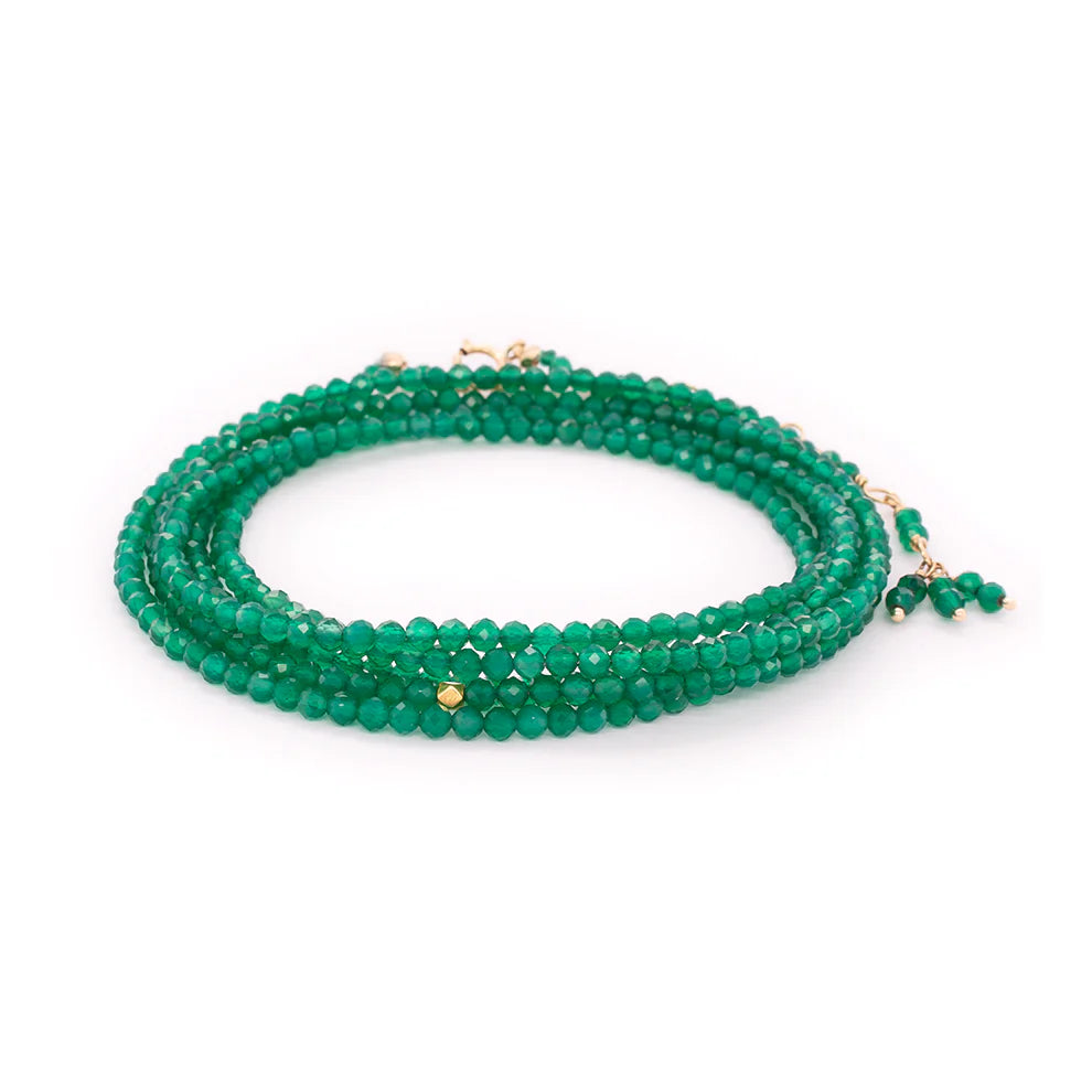Anne Sportun Green Onyx Wrap Bracelet - Be On Park