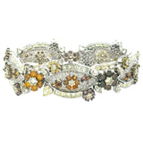 Sethi Couture Multi-Colored Diamond Wide Bracelet - Be On Park