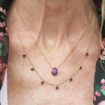 Graziela Floating Amethyst Necklace - Be On Park