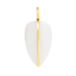 By Pariah Large Pebble Pendant White Jasper - Be On Park