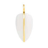 By Pariah Large Pebble Pendant White Jasper - Be On Park