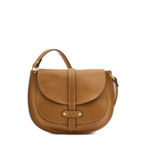 Il Bisonte Archivio Leather Saddle Bag in Gianduia